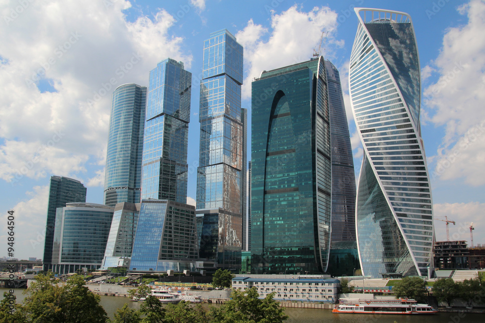Obraz premium Moscow City business center, Russia
