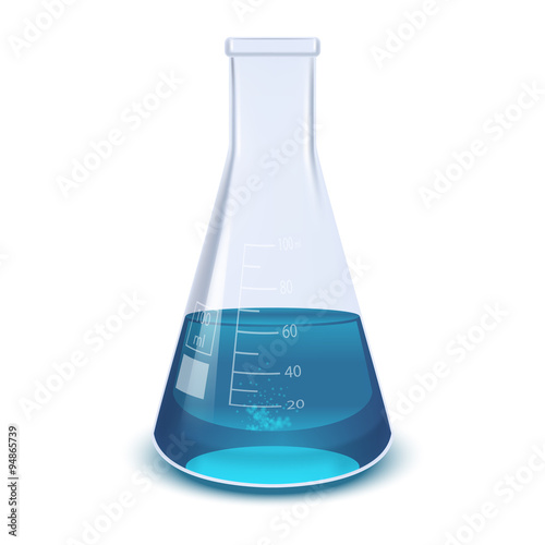 Vector Blue flask