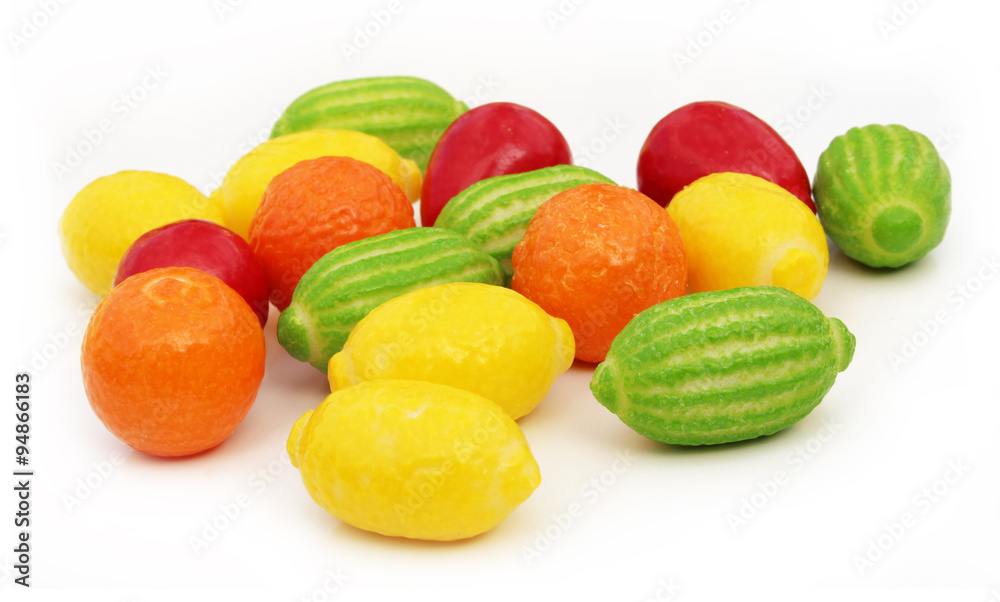 Bubble gum en forme de fruits Bubble gum en forme de fruits