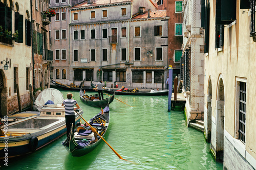 Canal with gondolas in Venice, Italy © Ekaterina Belova