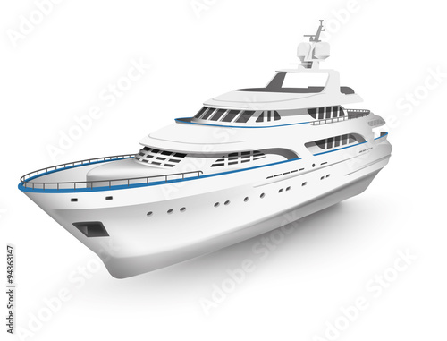 vector high detailed yacht