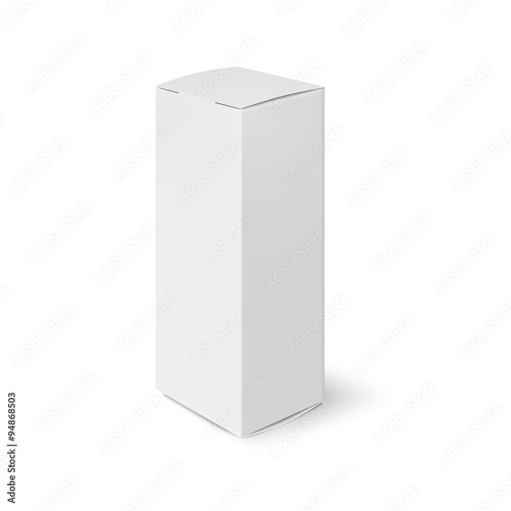 Blank box isolated on white background Blank box isolated on white background