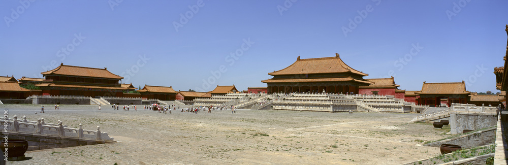 Palace area of The Forbidden City in Beijing in Hebei Province, People's Republic of China