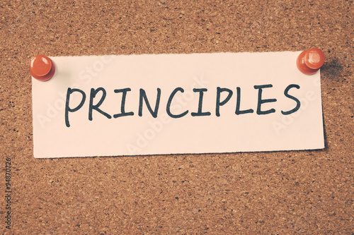Obraz na plátne principles