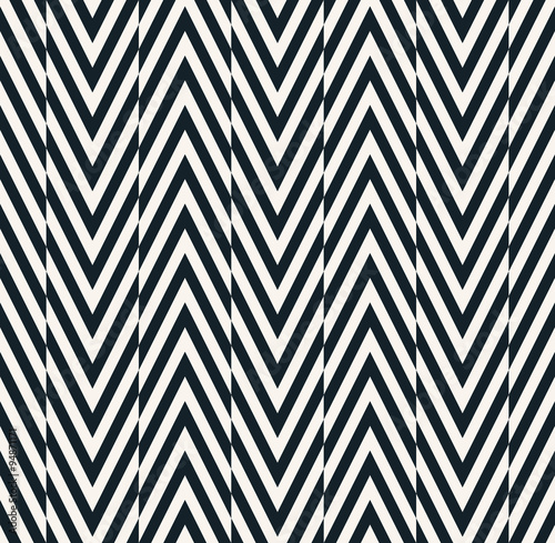 seamless shifted black and white chevron pattern.