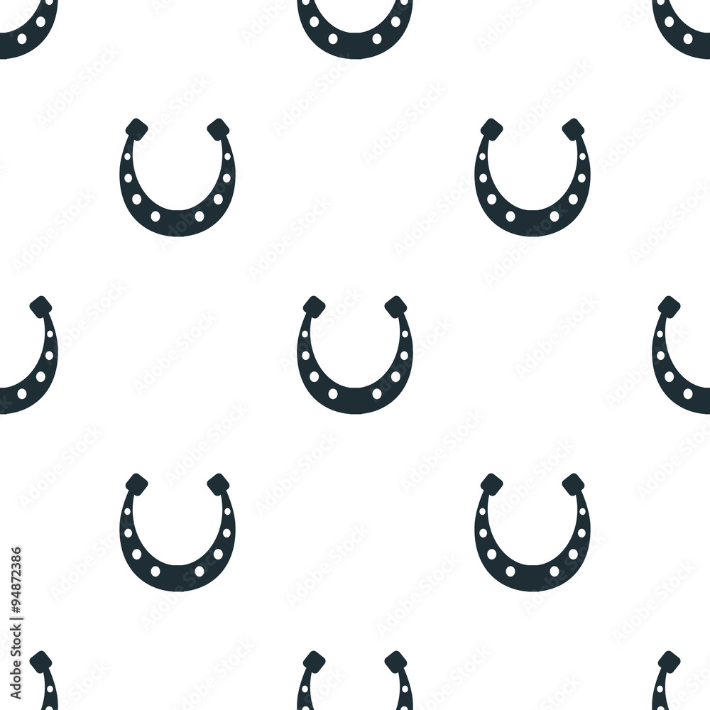 Obraz premium Horseshoe for luck icon