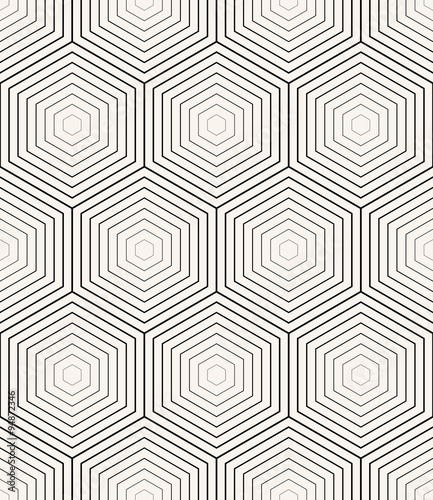 geometric pattern of hexagons