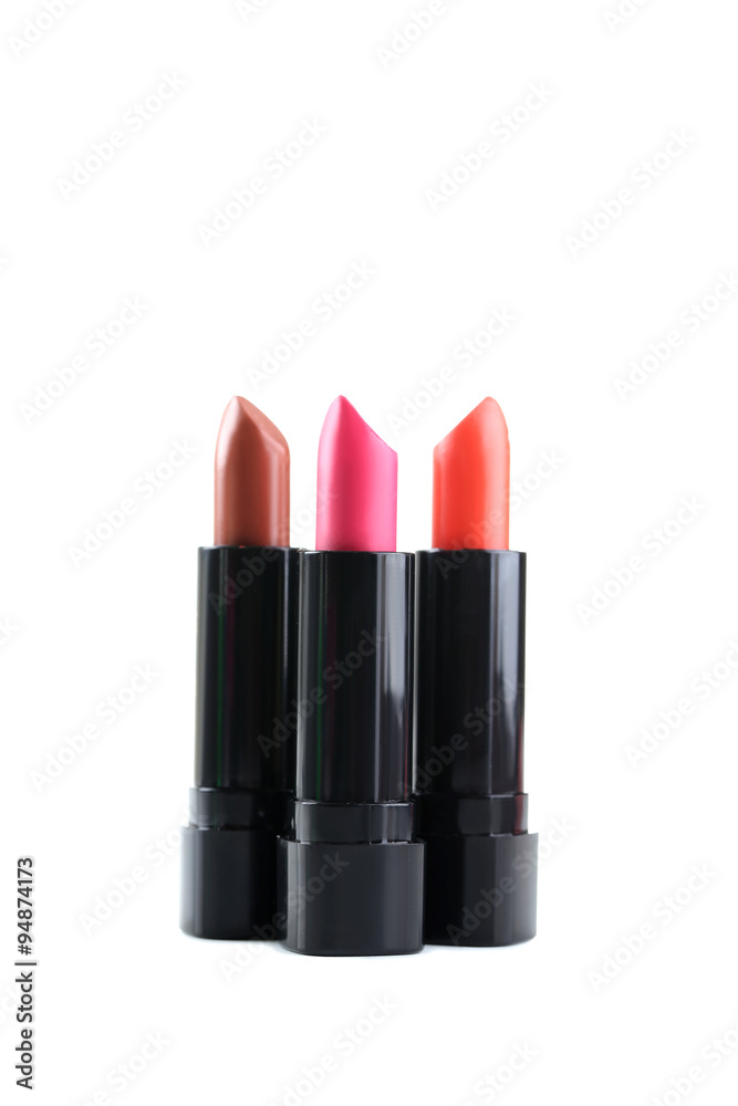 Fototapeta premium Lipsticks isolated on a white background