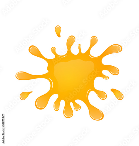 Blot of Orange Drink Spilled