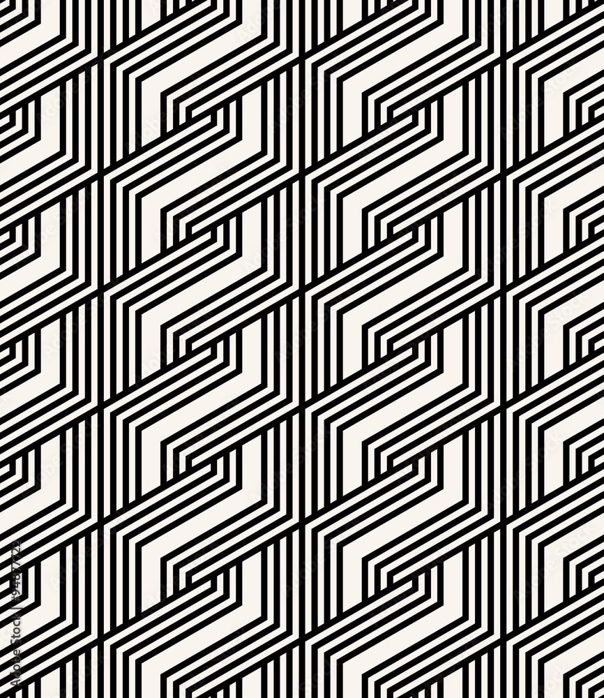 monochrome geometric striped pattern