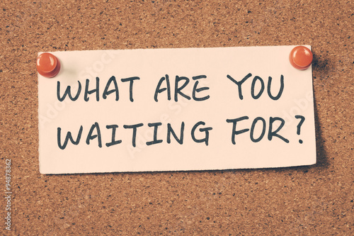 Принти на полотні what are you waiting for