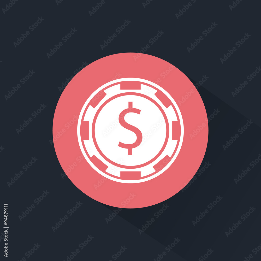 Casino chip icon