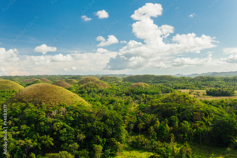 Chocolate Hills view in Bohol, Philippines