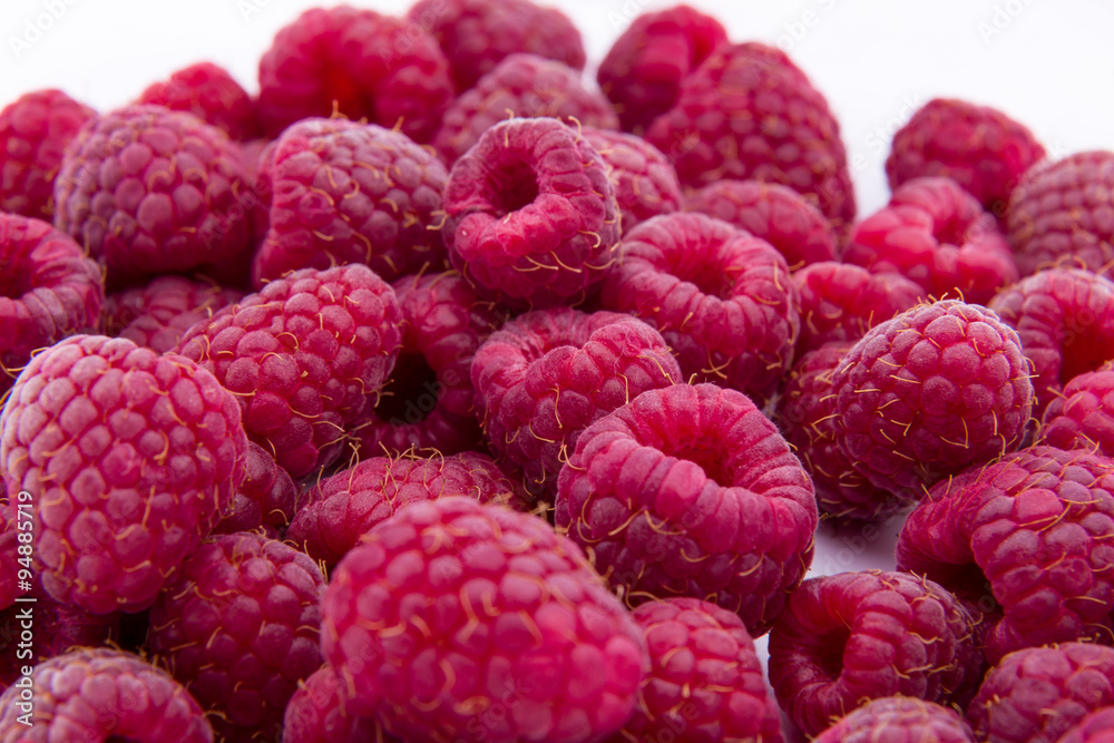 Raspberries isolated on white background Raspberries isolated on white background