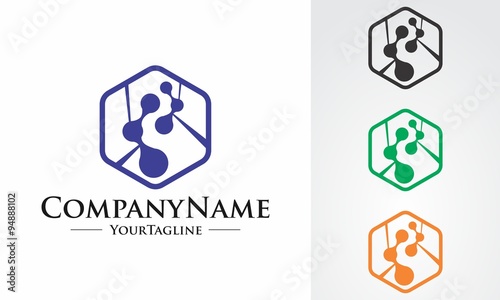 Molecule Vector Atom Logo