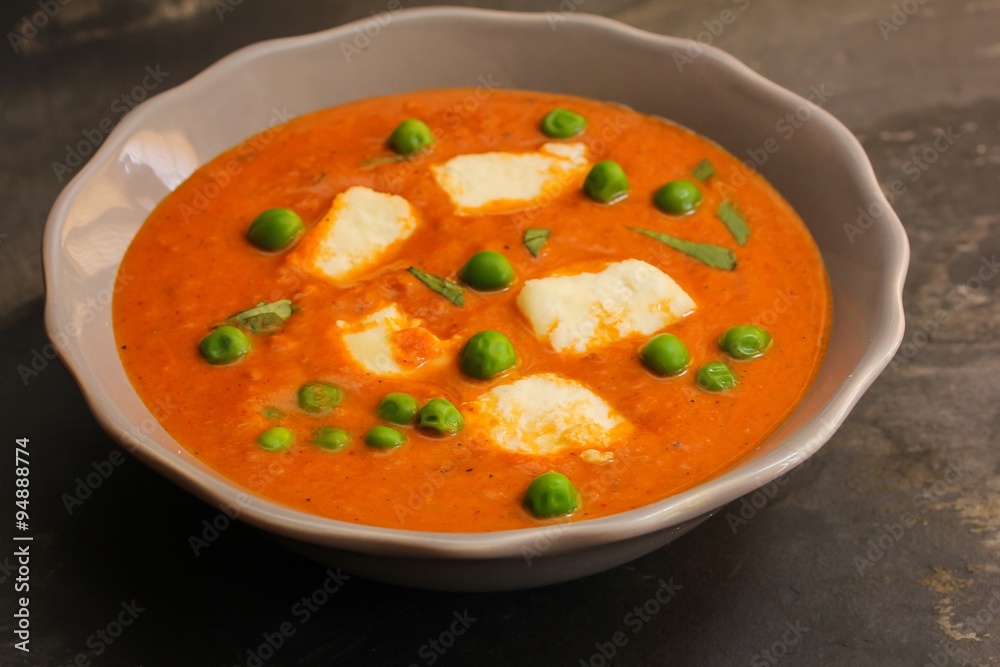 Paneer mutter masala - Indian food