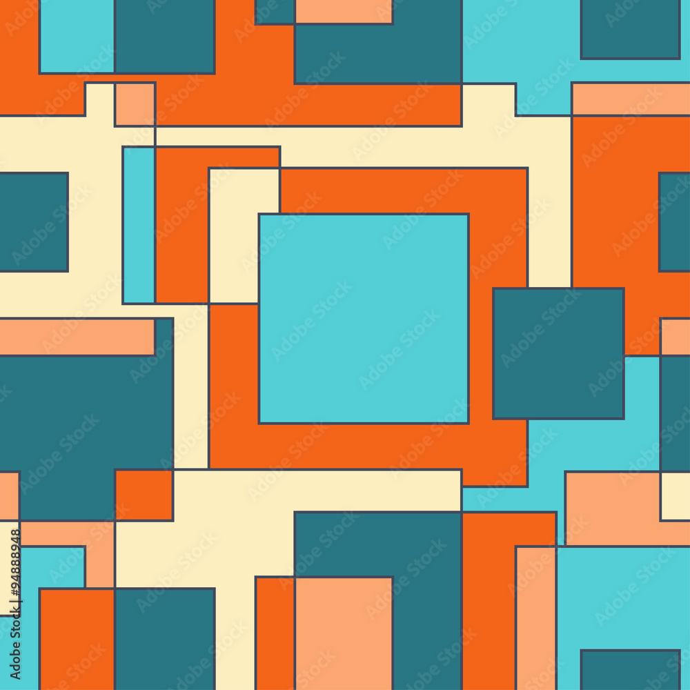 Seamless vector geometric pattern Square Seamless vector geometric pattern Square
