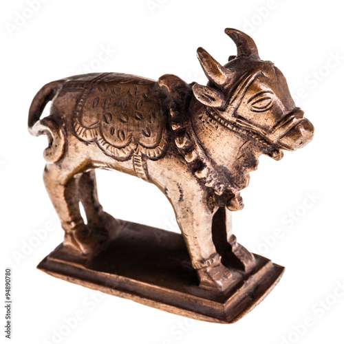 Bronze cow figurine