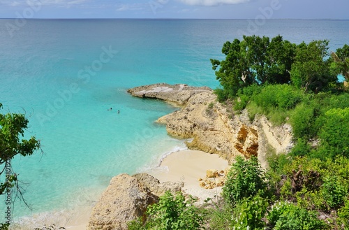 Beautiful Meads Bay Beach in Anguilla Fototapet