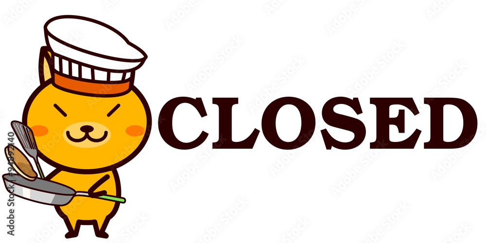 OPEN,CLOSEDを知らせる動物シリーズ