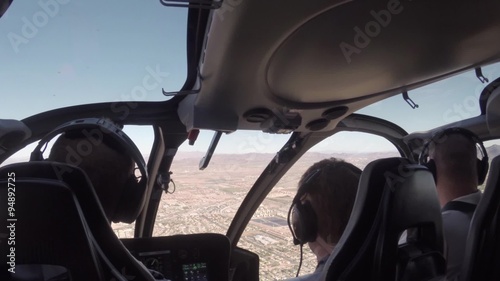 Aerial flying over Las Vegas, Nevada strip