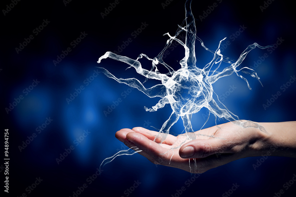 Neurology study concept - obrazy, fototapety, plakaty 