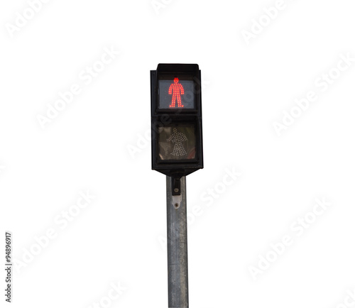 Traffic light for people to cross the road