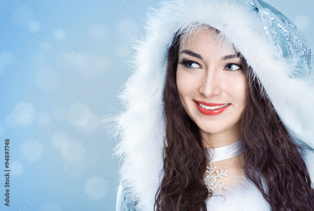  woman in a Christmas costume