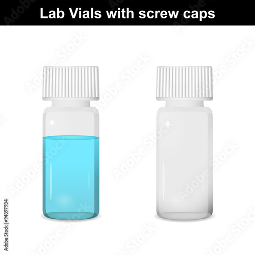 Medical vials with screw caps