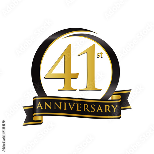 Anniversary Logo Black Gold 41