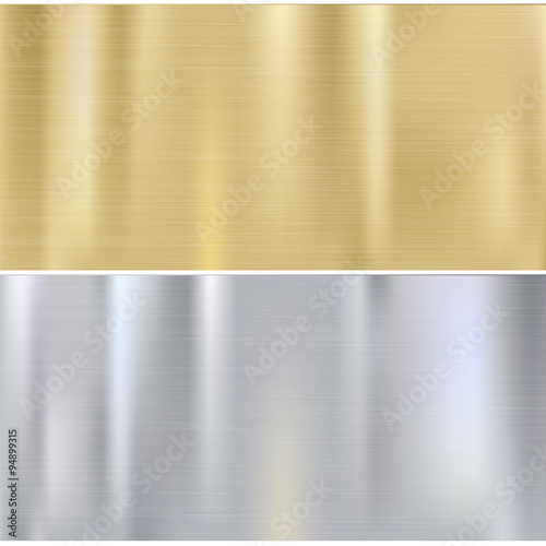 Shiny brushed metal
