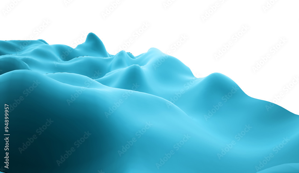 Obraz premium Abstract terrain concept rendered