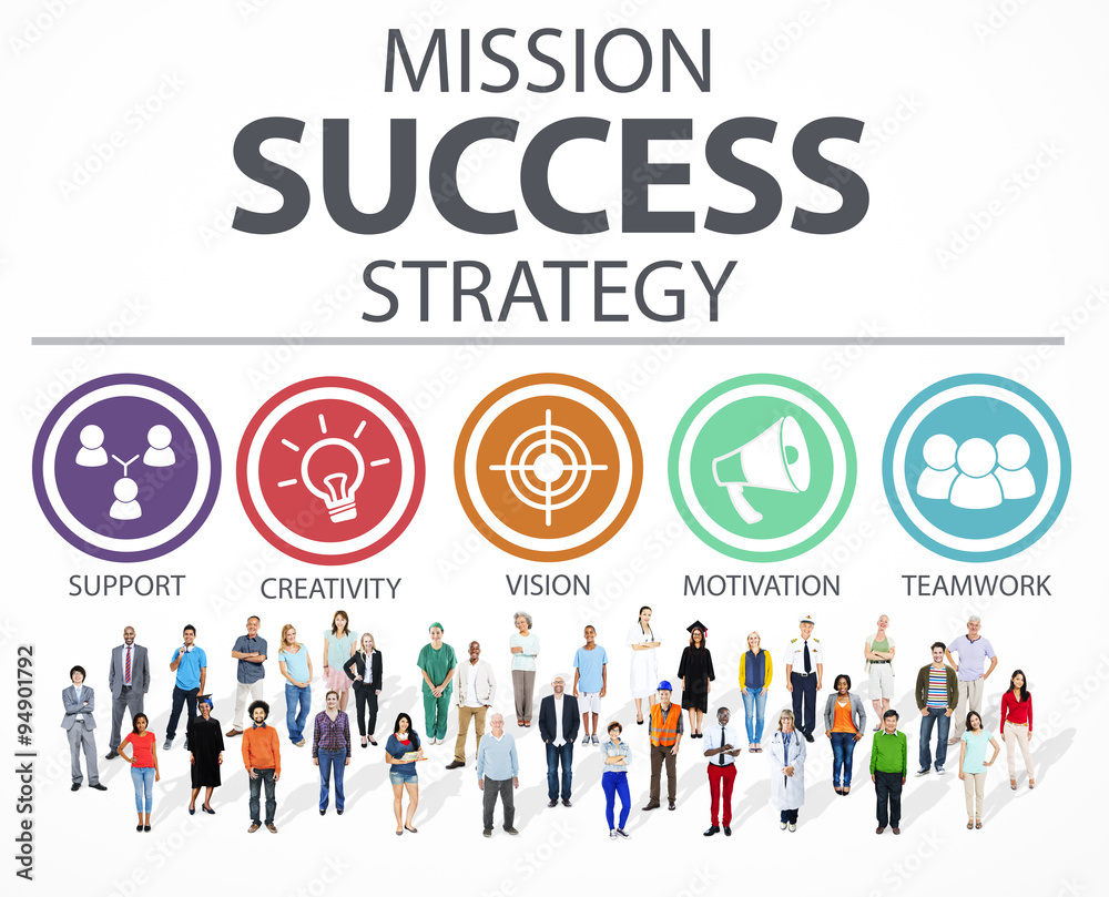 Mission Success Strategy Achievement Strategy Concept