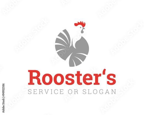 Logo Design Hühnchen Hahn