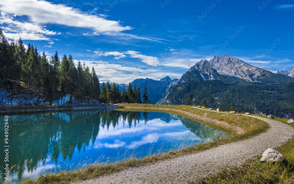 Naklejka premium Bergsee