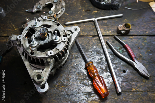 Still life repair of engine parts