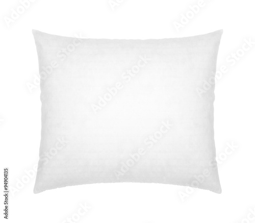 white pillow on white background