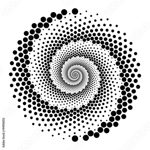 Design spiral dots backdrop