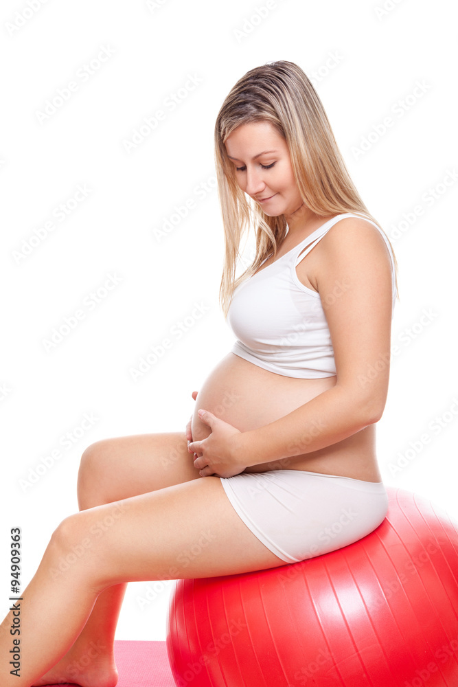 Workout with fitness ball during pregnancy Workout with fitness ball during pregnancy