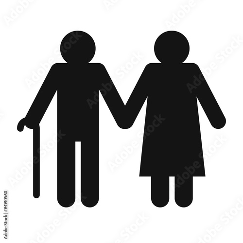 Man and woman in old age