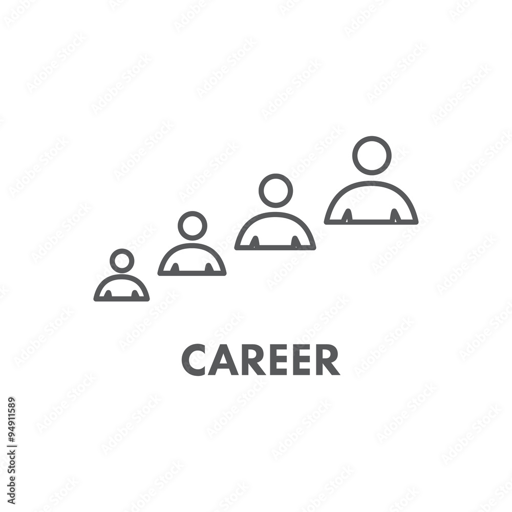 Line icon successful career. Vector business symbol Line icon successful career. Vector business symbol