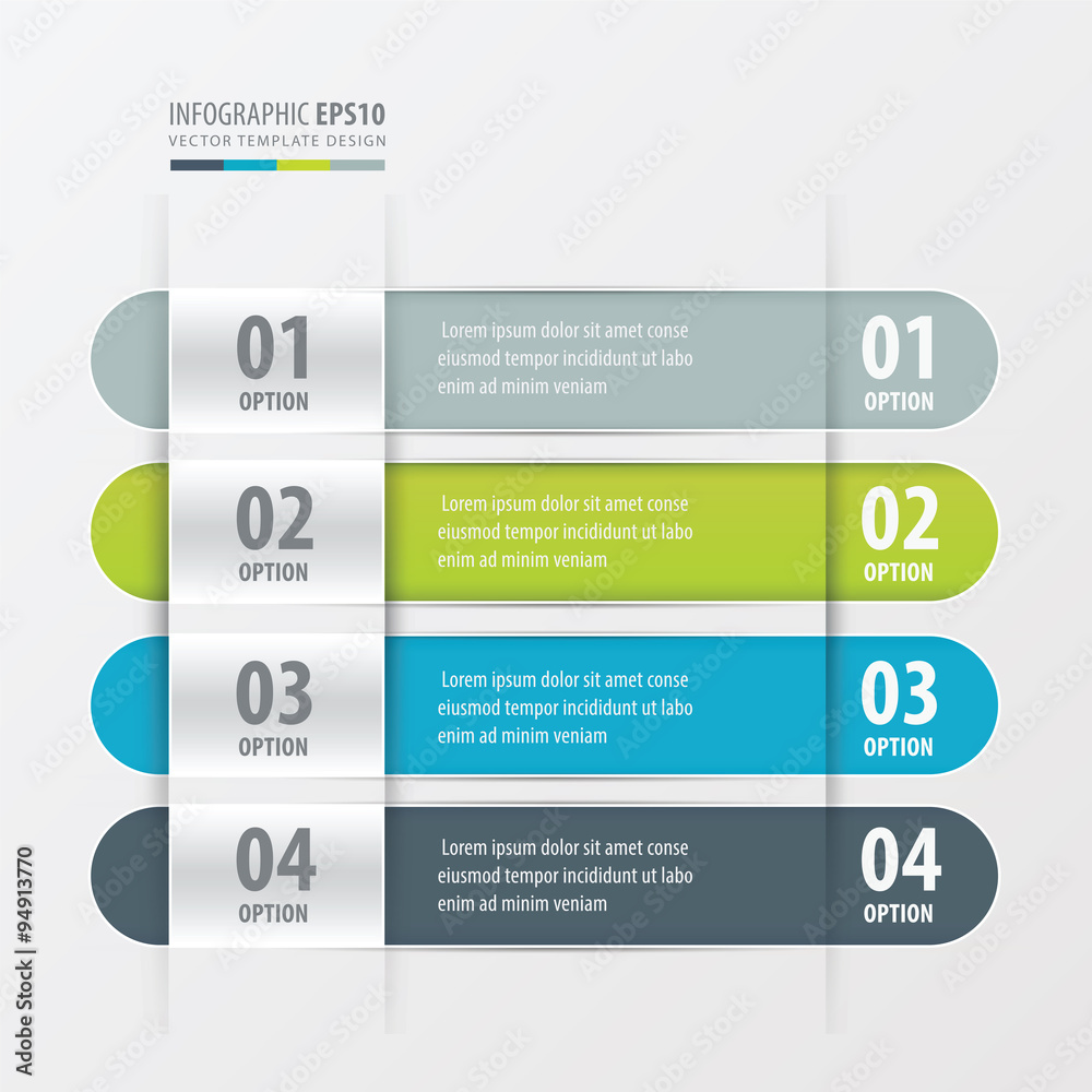 Rounded Banner template green, blue, gray color Rounded Banner template green, blue, gray color
