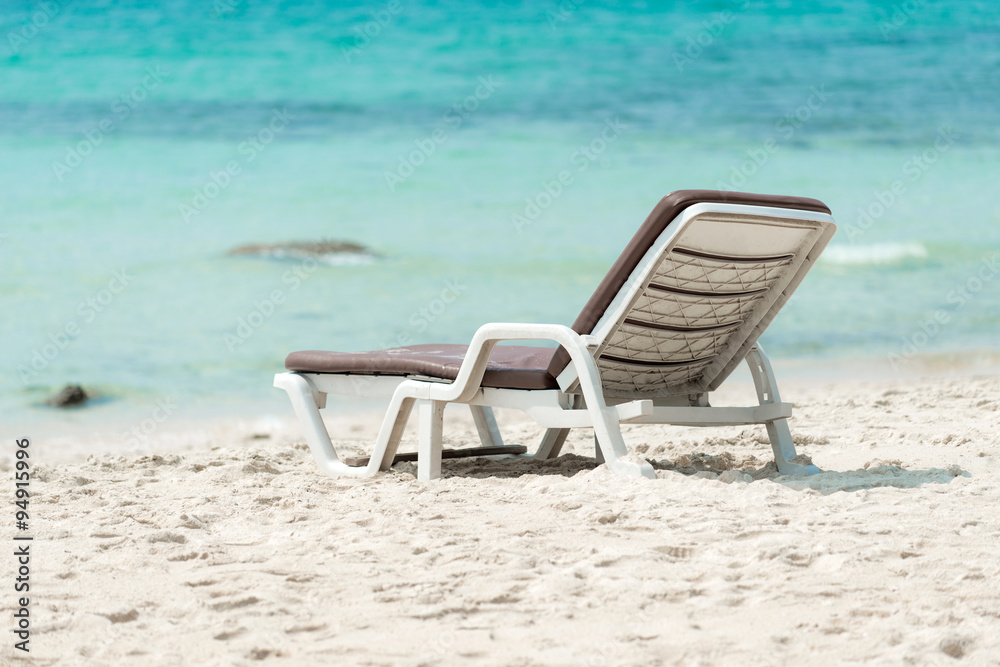 Chairs on a beautiful beach