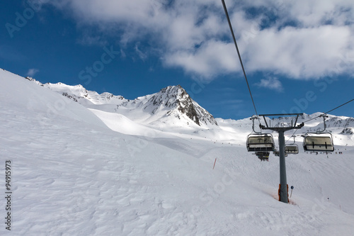 Slope on the skiing resort © Kotangens