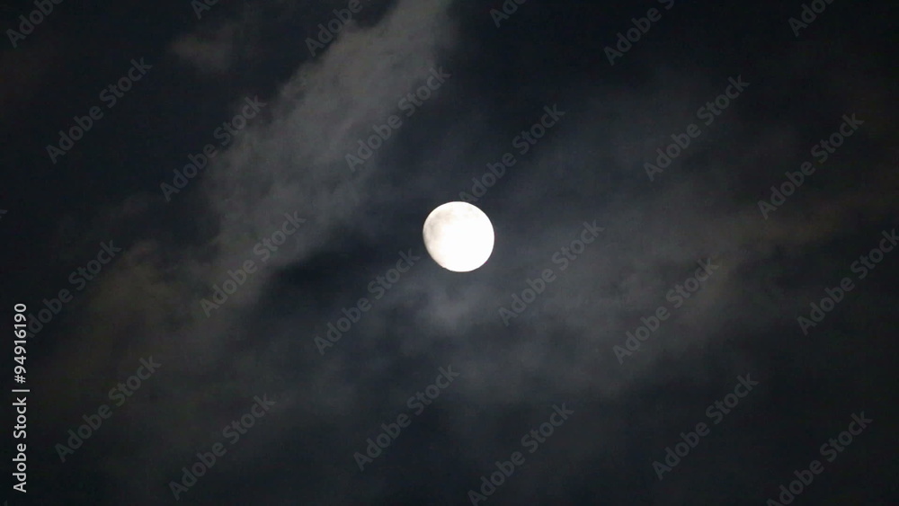 Moon and clouds Moon and clouds