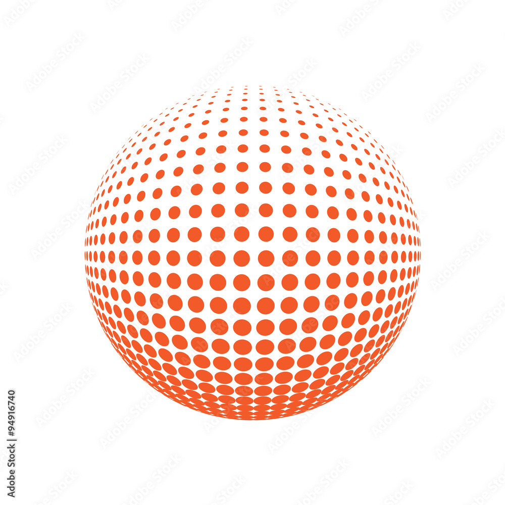 Abstract halftone circle Abstract halftone circle
