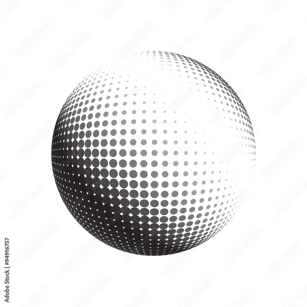Abstract halftone circle Abstract halftone circle