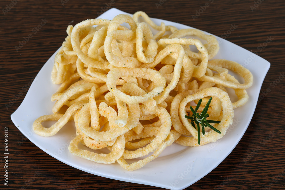 Fried onion rings Fried onion rings