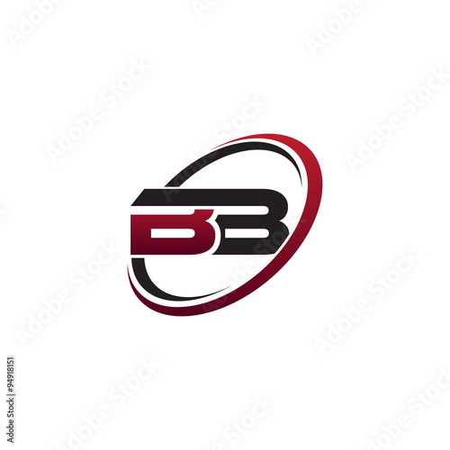 Modern Initial Logo Circle BE