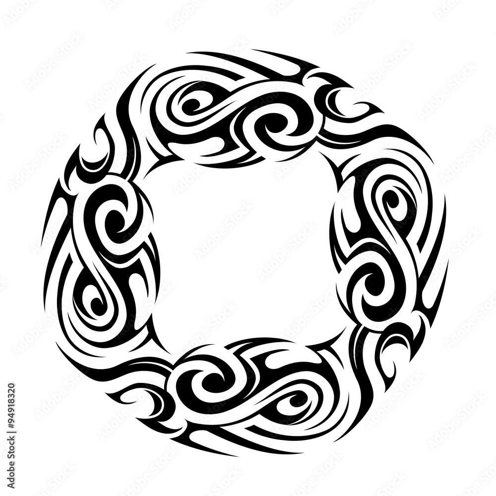 Fototapeta premium Maori style tattoo